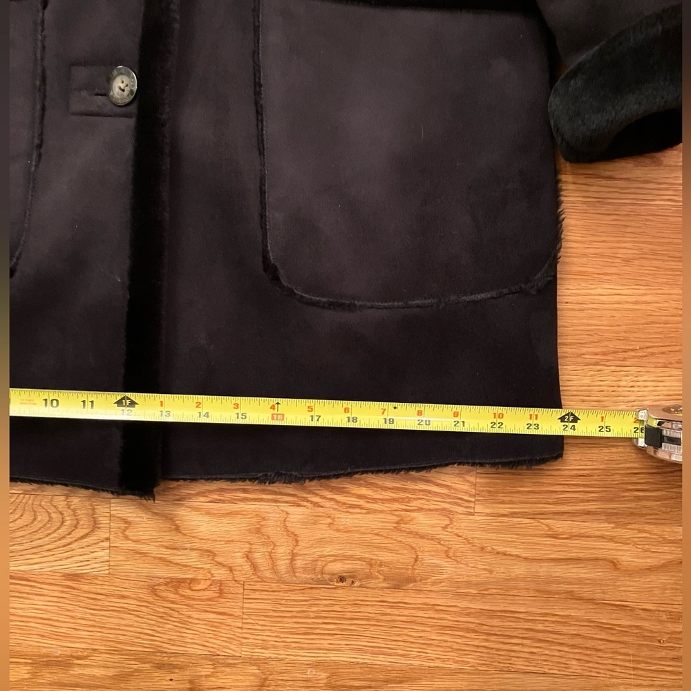 Jones New York Small Faux Suede black coat - Picture 10 of 16